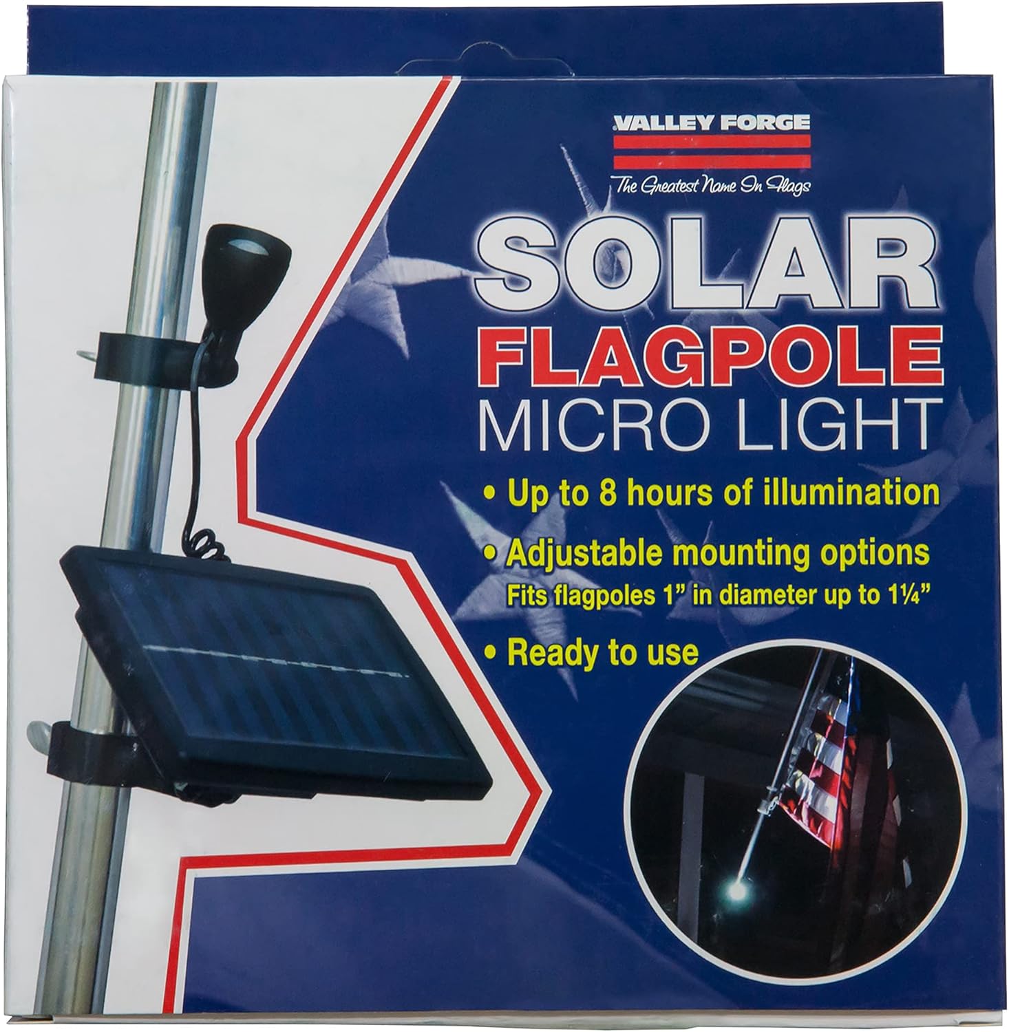 Valley Forge Solar Flagpole Light