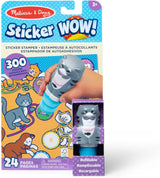 Melissa & Doug Sticker WOW! 24-Page Activity Pad and Sticker Stamper - 300 Stickers