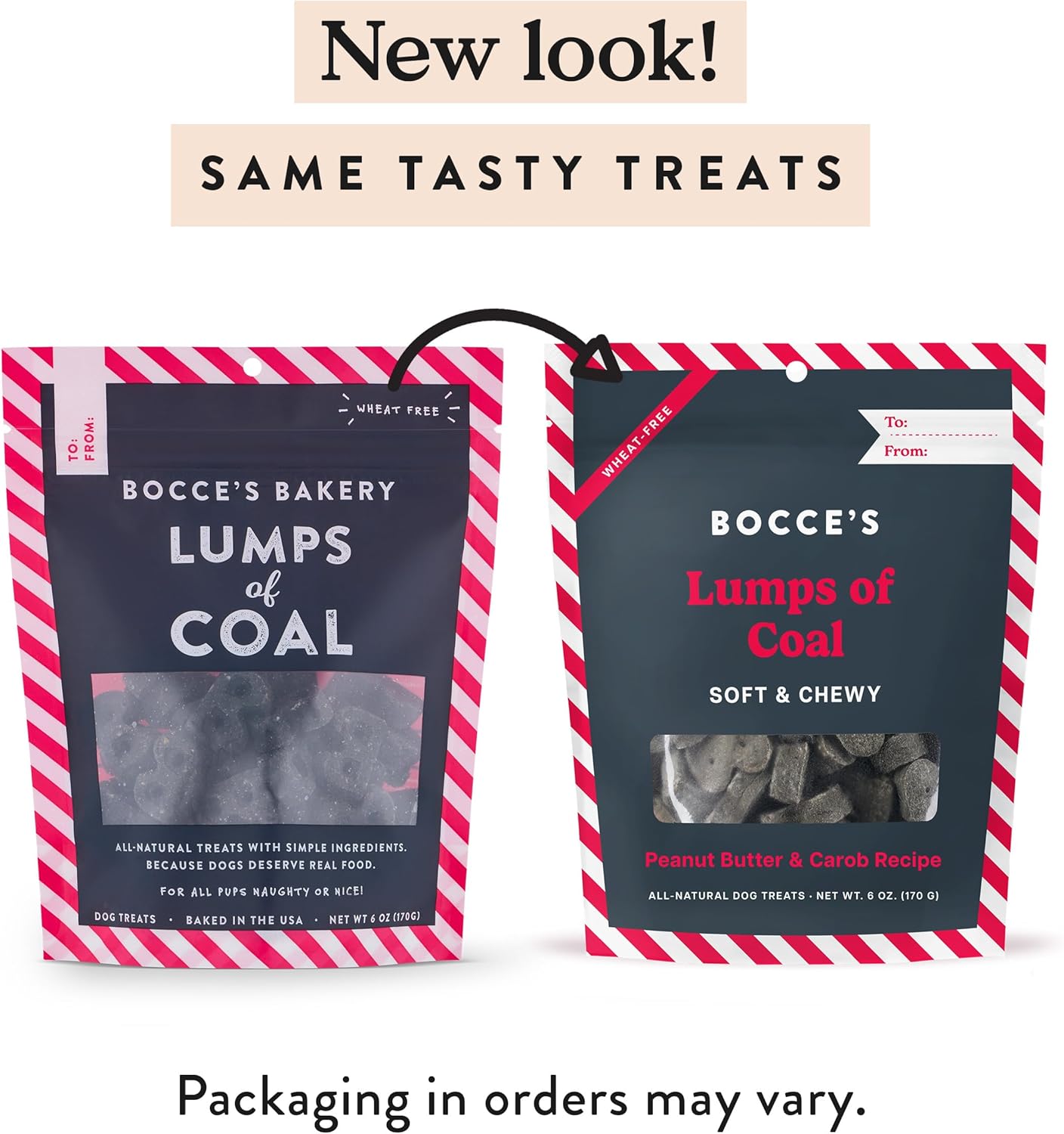 Bocce's Bakery Lumps of Coal Recipe Dog Treats 6 oz.