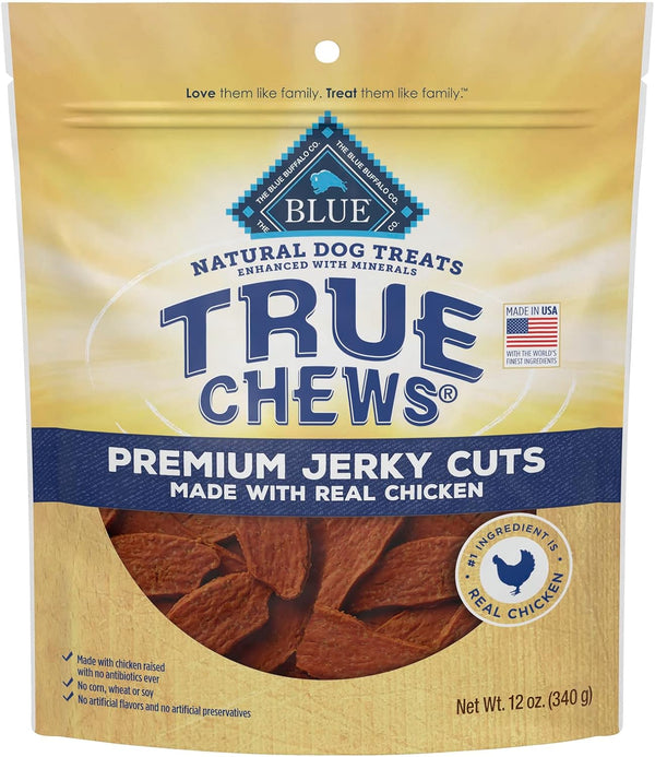 Blue Buffalo True Chew Chicken Jerky Natural Dog Treats - 12 oz.