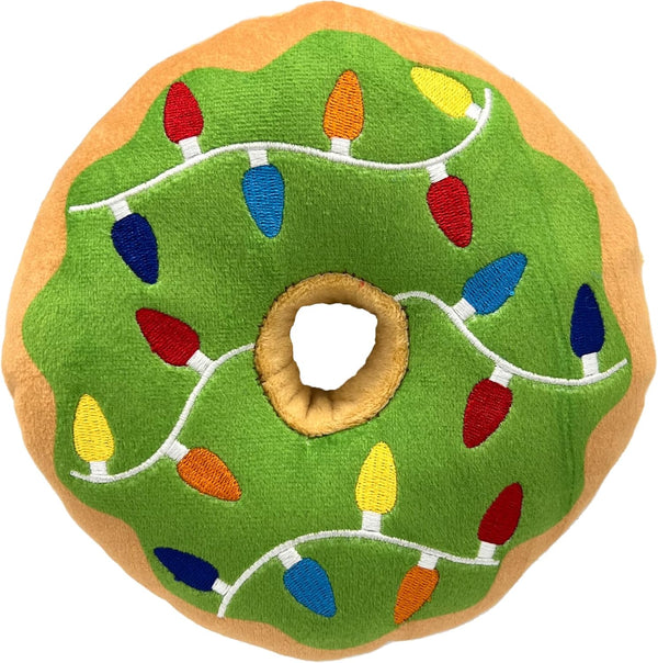 Huxley & Kent Lit Donut Plush Dog Toy - Small