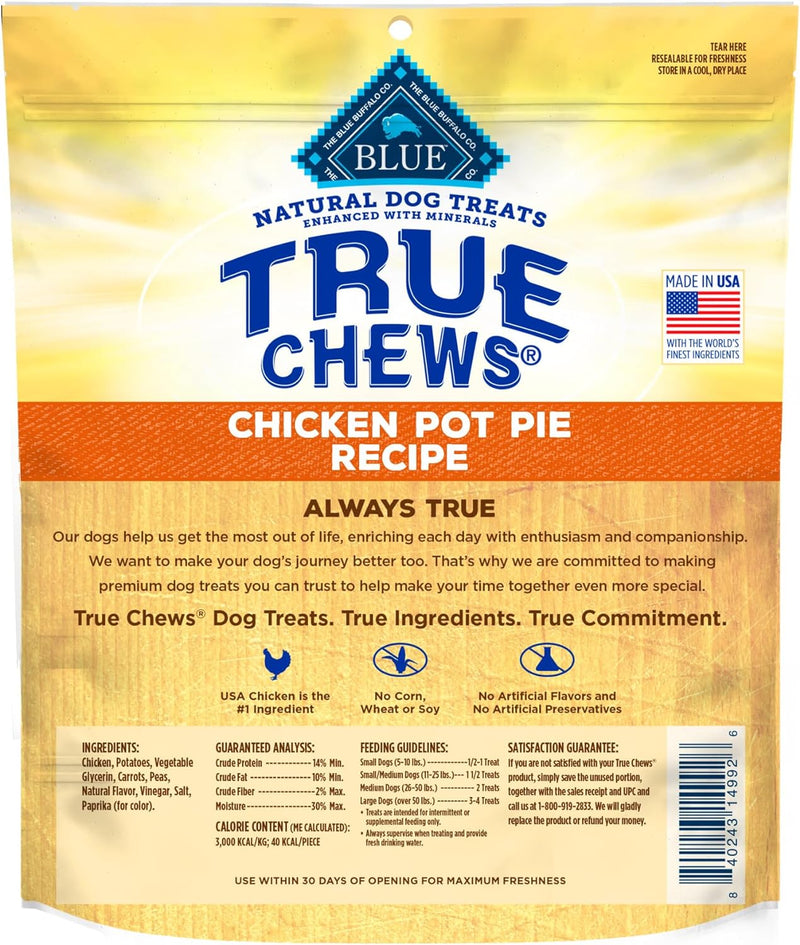 Blue Buffalo True Chews Chicken Pot Pie Dog Treats - 12 oz.