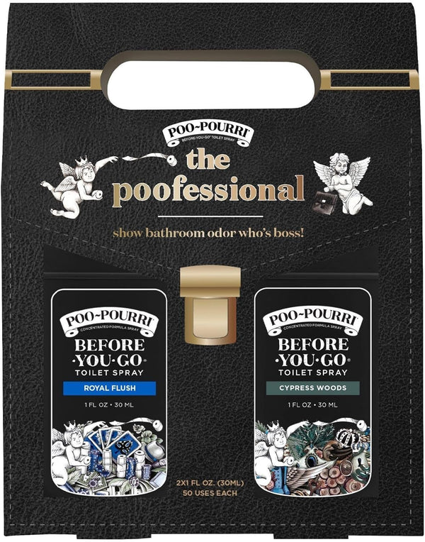 Poo~Pourri Before-You-Go Toilet Spray The Poofreshional Gift Set - 2 pc