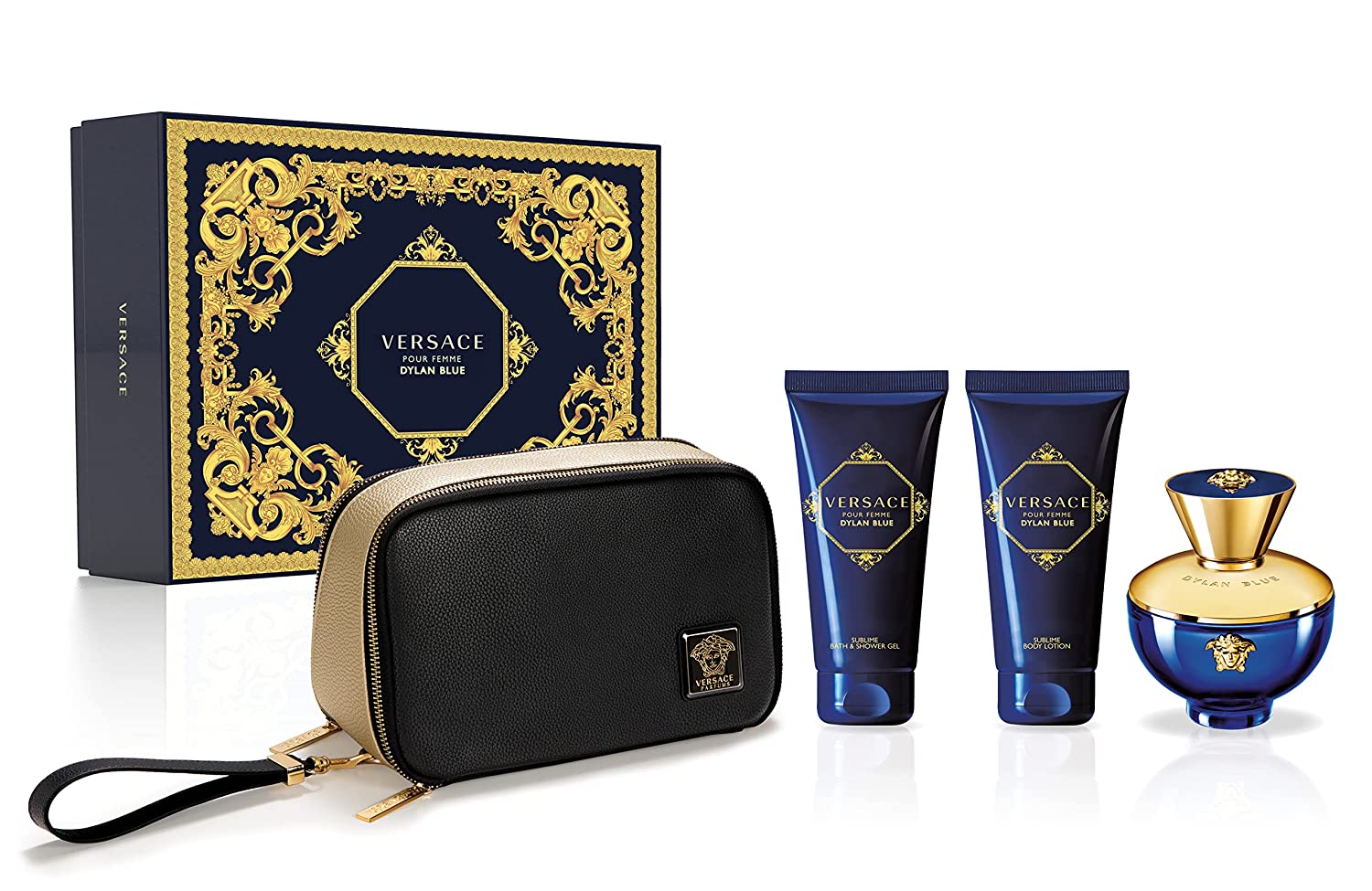 Versace Dylan Blue Pour Femme 4 Piece Gift Set ShopCGX