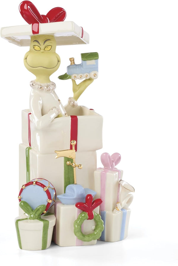 Lenox Merry Grinchmas Grinch Gets The Gifts Figurine
