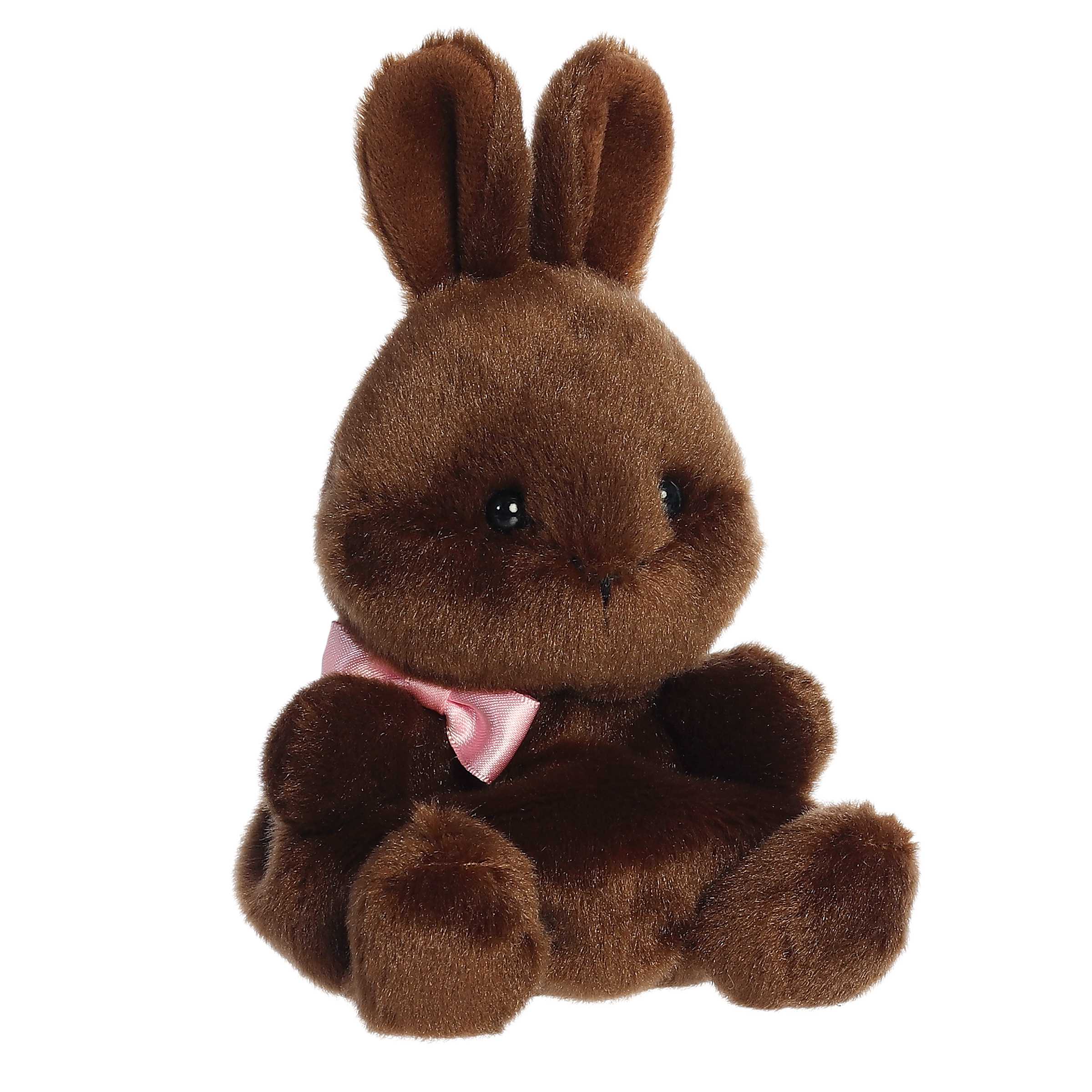 Aurora Palm Pals 5" Richie Chocolate Bunny Plush Toy