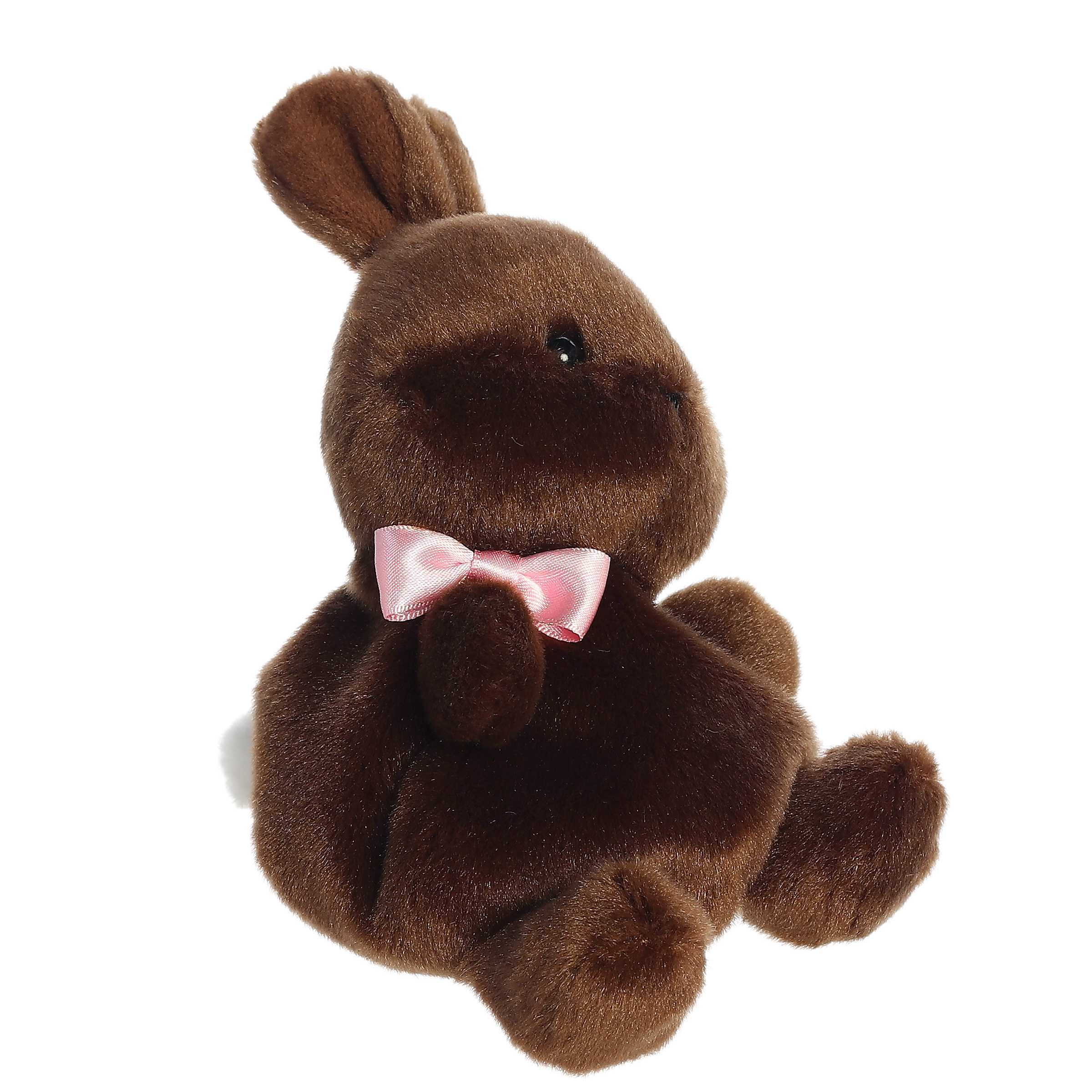 Aurora Palm Pals 5" Richie Chocolate Bunny Plush Toy