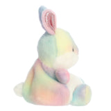 Aurora Palm Pals 5" Opal Rainbow Bunny Plush Toy