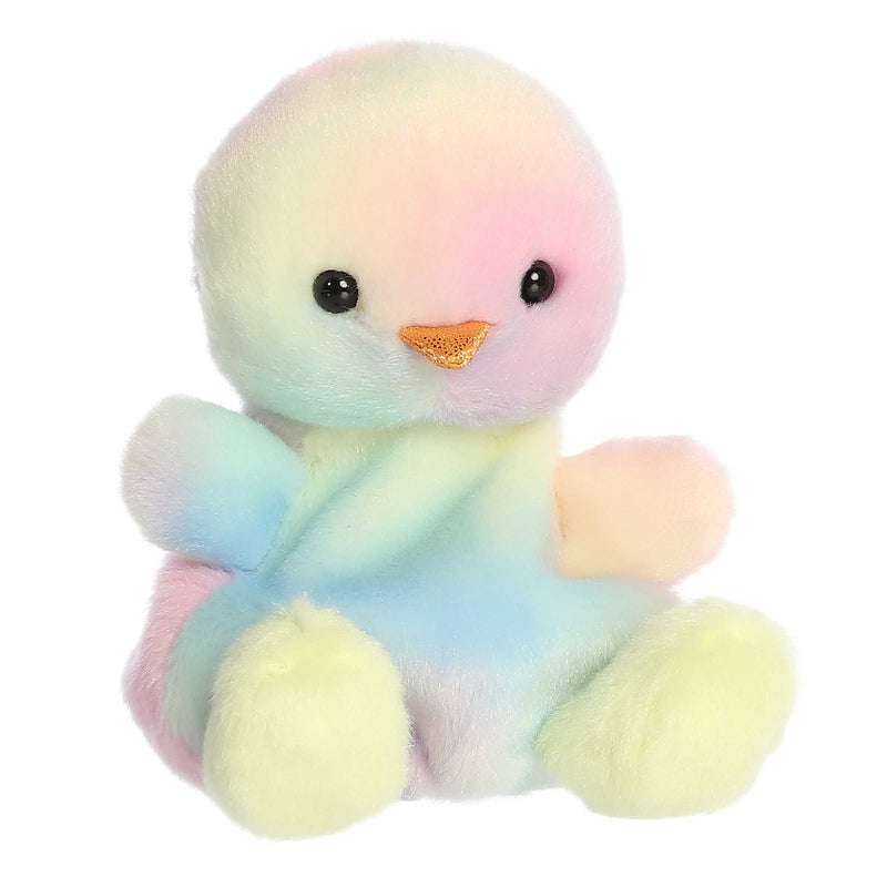 Aurora Palm Pals 5" Aura Rainbow Chick Plush Toy