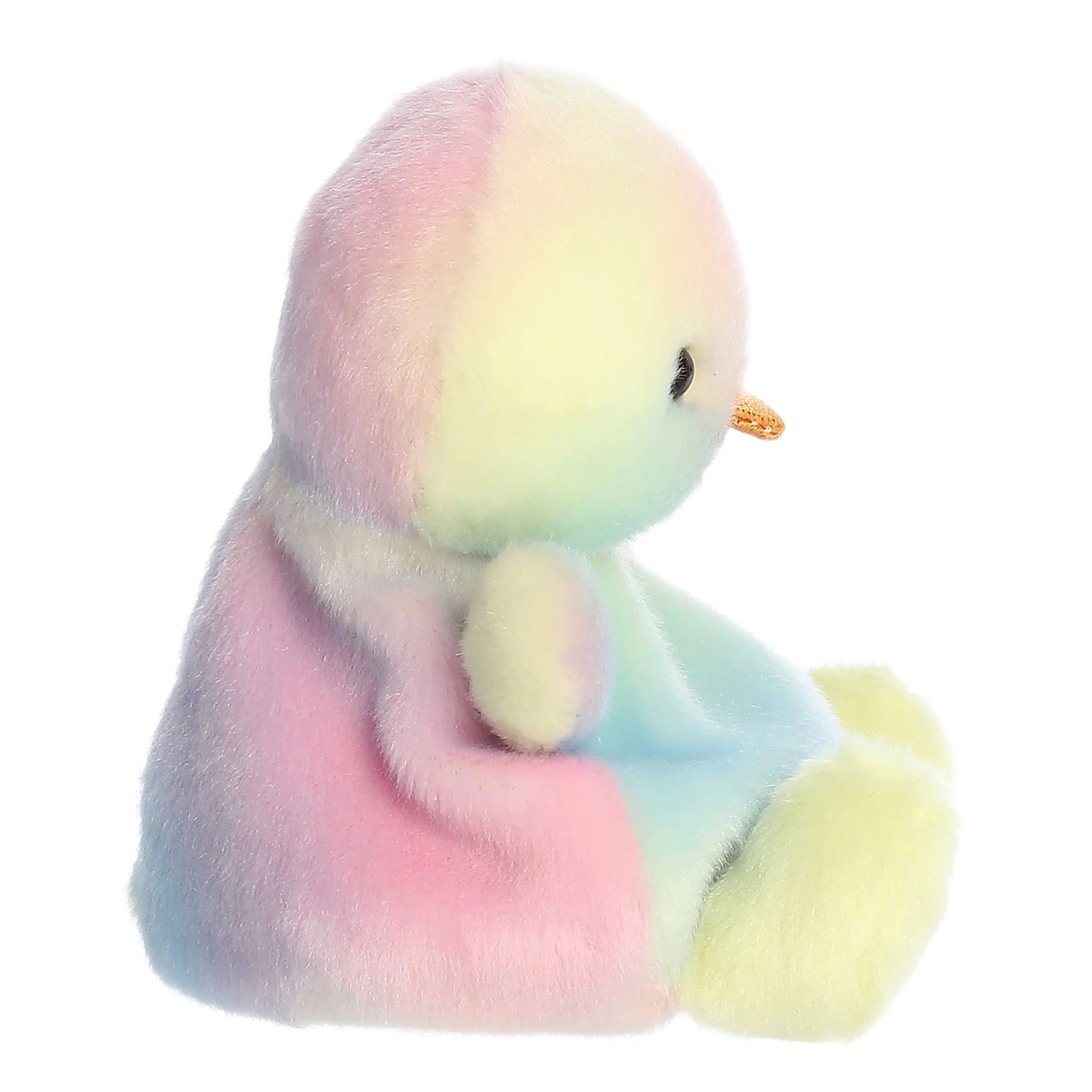 Aurora Palm Pals 5" Aura Rainbow Chick Plush Toy