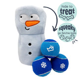 Huxley & Kent Squeak 'N Peek Frosty Snowman Dog Toy