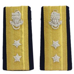 Vanguard Enhanced Shoulder Boards Female RADM 2 Star Admiral