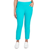 Ruby Rd. Womens Pull On Silky Tech Ankle Pants