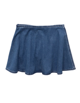 American Eagle Womens AE High-Waisted Denim Mini Skort