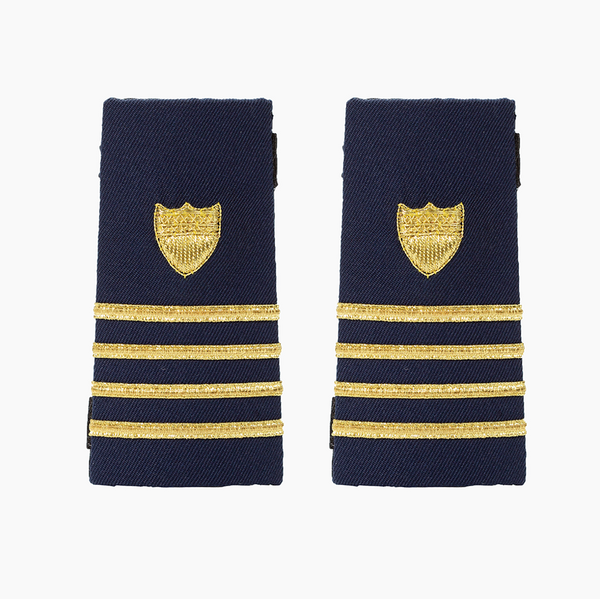 Vanguard CG Officer Candidate Enhanced Shoulder Board CO CDR 4-Stripes