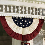 Plow & Hearth Large Half-Round Americana Flag Bunting