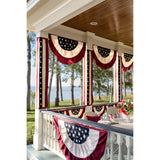 Plow & Hearth Large Half-Round Americana Flag Bunting