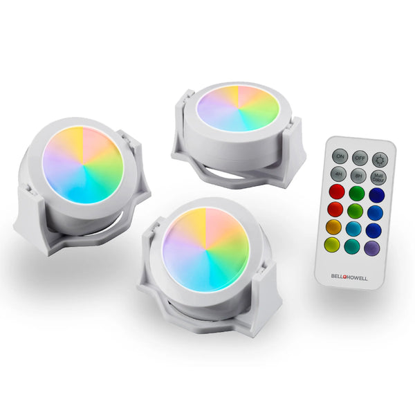 Bell + Howell Color Changing Swivel Lights - 3 Pack