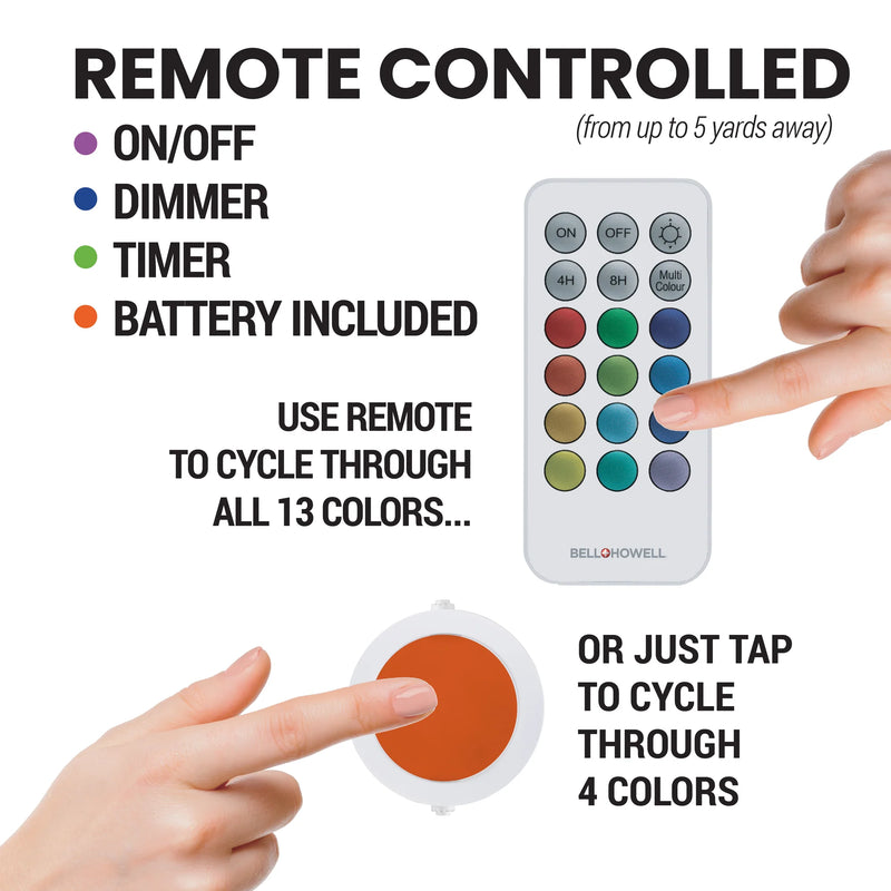 Bell + Howell Color Changing Swivel Lights - 3 Pack