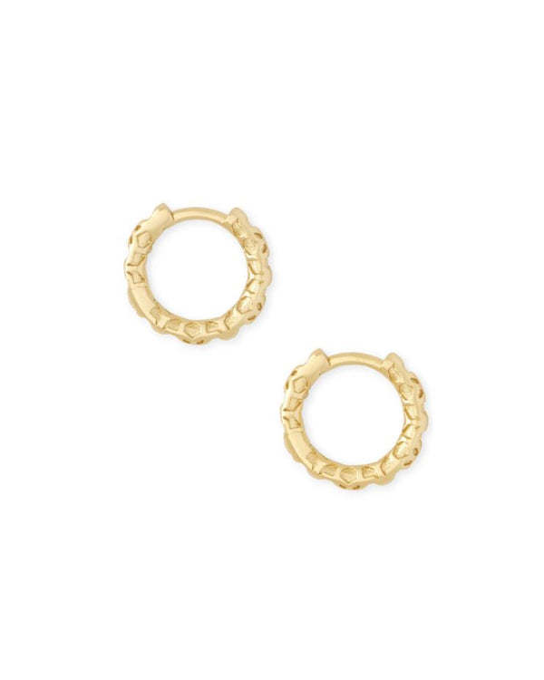 Kendra Scott Maggie Filigree Huggie Earrings - 14K Gold Plated