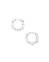 Kendra Scott Maggie Filigree Huggie Earrings - Silver Plated