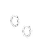 Kendra Scott Maggie Filigree Huggie Earrings - Silver Plated