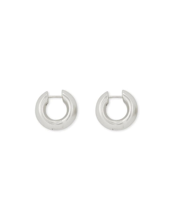 Kendra Scott Mikki Huggie Earrings - Rhodium Plated