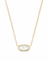 Kendra Scott Elisa Pendant Necklace - Ivory Mother-of-Pearl, 14K Gold Plated