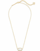 Kendra Scott Elisa Pendant Necklace - Ivory Mother-of-Pearl, 14K Gold Plated