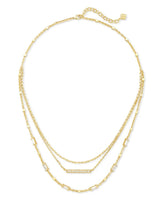 Kendra Scott Addison Triple Strand Necklace - 14K Gold Plated