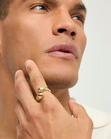 UNOde50 Medula Single Wrap Gold Ring - Size 8.5