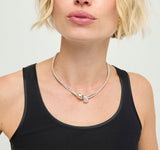 UNOde50 Medula Silver Beaded Necklace