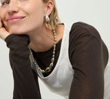 UNOde50 Medula Silver Teardrop Earrings