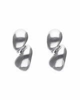 UNOde50 Medula Silver Twist Earrings