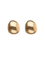 UNOde50 Medula Round Gold Stud Earrings