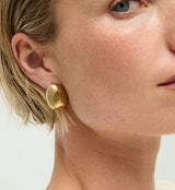 UNOde50 Medula Large Oval Gold Earrings