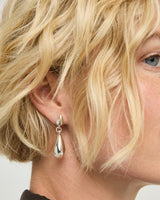 UNOde50 Medula Silver Drop Earrings
