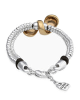 UNOde50 Medula Two-Tone Beaded Bracelet - Medium