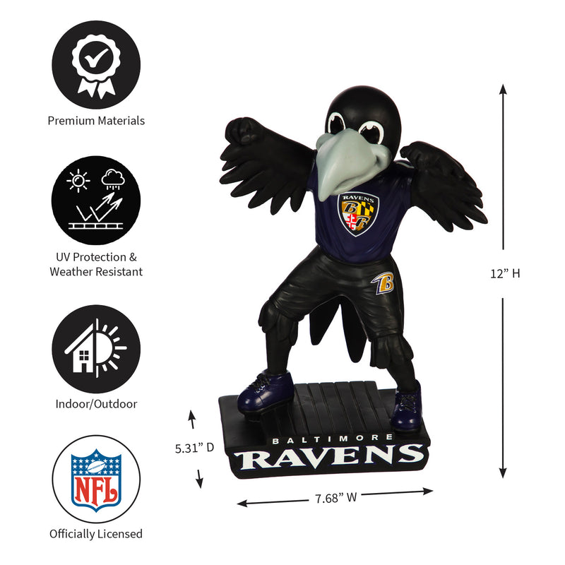 Team Sports America Baltimore Ravens Mascot Statue