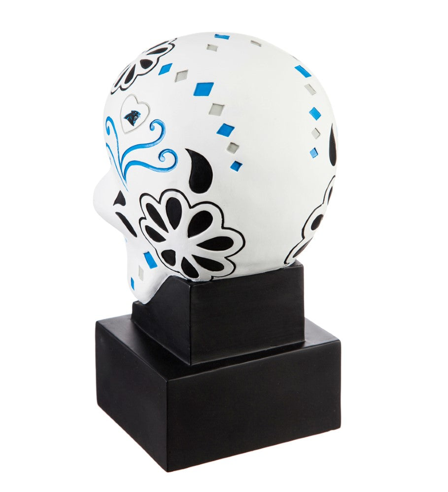 Team Sports America Carolina Panthers Sugar Skull Statue