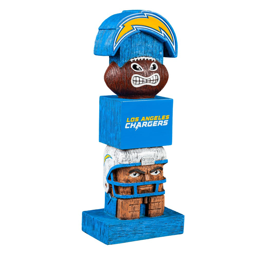 Team Sports America Los Angeles Chargers Tiki Totem Statue