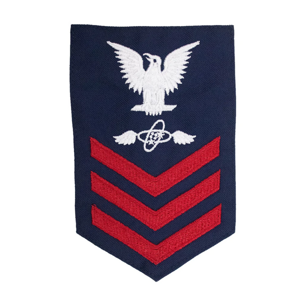 Vanguard CG RTE E-6 Rating Badge Red/Blue Serge AET Avionics Electrical Tech