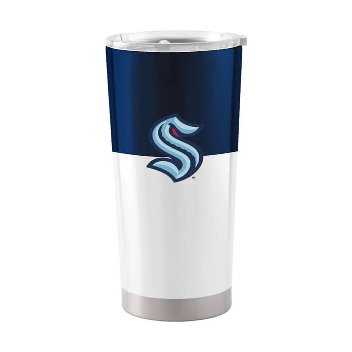 Logo Brands Seattle Kraken Colorblock Stainless Tumbler - 20 oz.