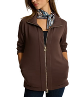 Tommy Bahama Womens Palm Voyage Funnel Neck Full-Zip Jacket
