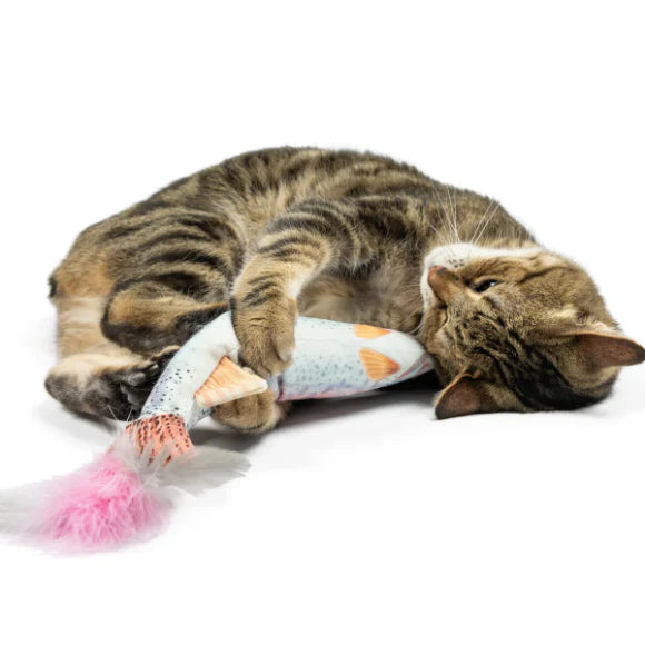 Huxley & Kent Rainbow Trout Plush Cat Toy