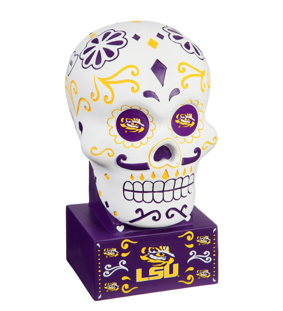 Team Sports America Louisiana State University Sugar Skull Statue