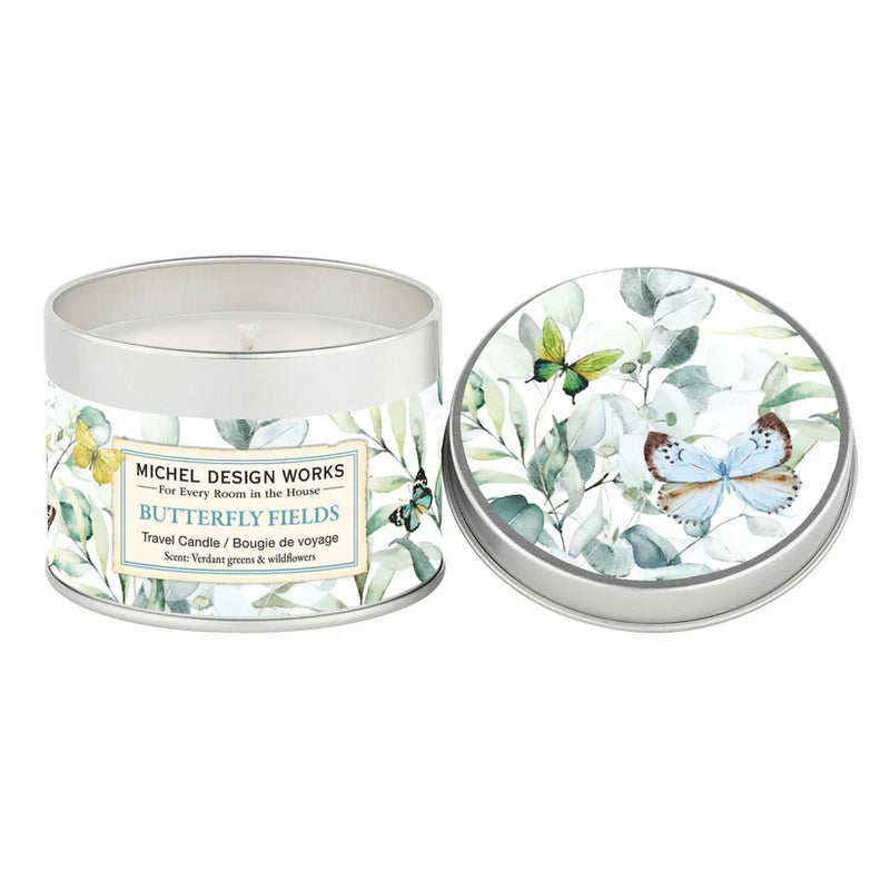 Michel Design Works Butterfly Fields Travel Candle