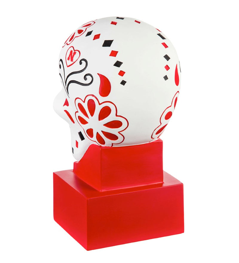 Team Sports America University of Nebraska Sugar Skull Statue