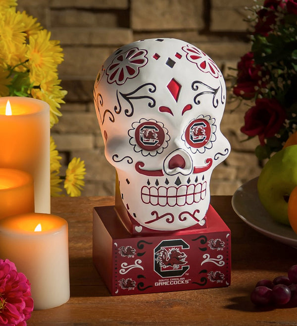 Team Sports America University of South Carolina Sugar Skull Statue