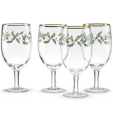 Lenox Holiday Iced Beverage Glasses - Set of 4